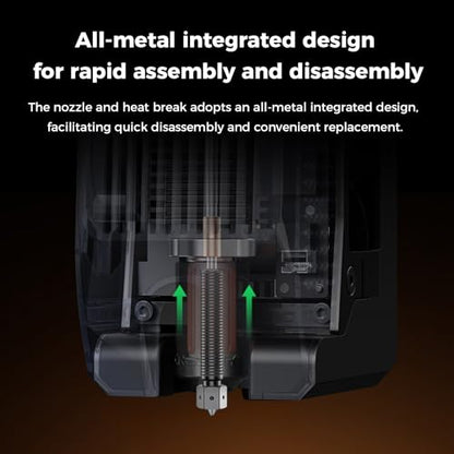 Creality K2 Plus/ K2 Pro/ K2 E3D Nozzle, Upgrade Obxidian™ High Flow Nozzle Assembly, Creality Hi Combo Extruder Hotend Nozzles, Supporting 600mm/s Printing (0.4mm) - style: 0.4mm-E3D