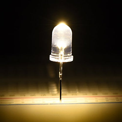 EBOOT 100 Pcs Clear Light Emitting Diodes Bulbs LED Lamp,10 Colors - color: 10 Colors