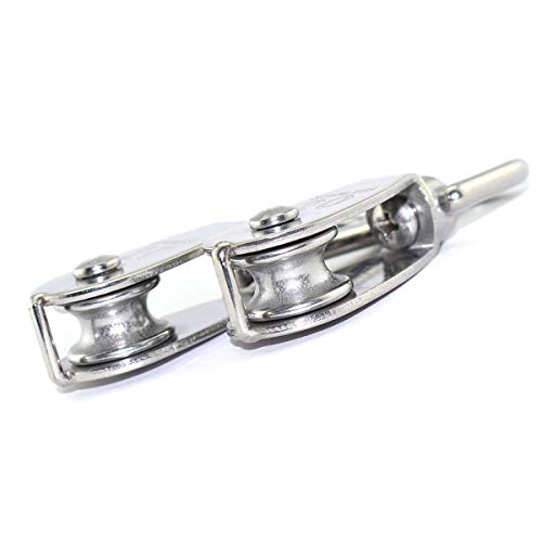 10 Pcs M20 Single Pulley, Stainless Steel Wire Rope Crane Pulley Block - size: 10*M20 Single