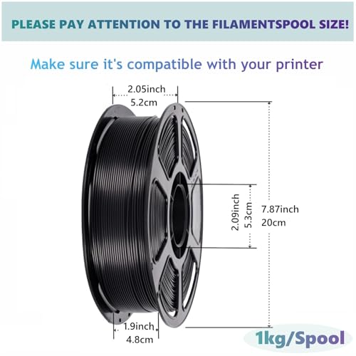 PLA Plus1.75mm 6KG Bundles Blue Series PLA+ 3D Printer Filament - color: Pla-(1kg*6 Plus Royal Blue+black+navyblue+iceblue+white+silvergray)