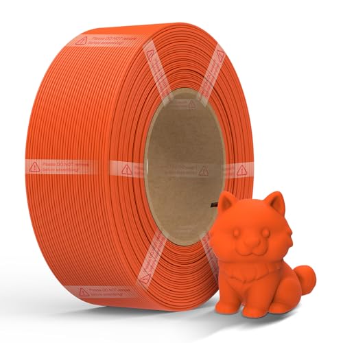 NextShapes Matte PETG Filament Refill 1.75mm 3D Printer Filament,Orange 1KG - color: Orange