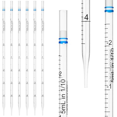 5ml Serological Pipettes,Polystyrene Plastic Serological Pipettes - Individually Packaged, Pack of 50 - size: 5ml-50pcs