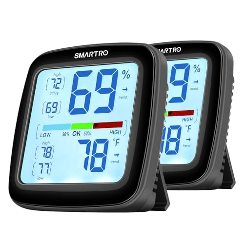 SMARTRO SC42 Professional Digital Hygrometer Indoor Thermometer 2 Pieces