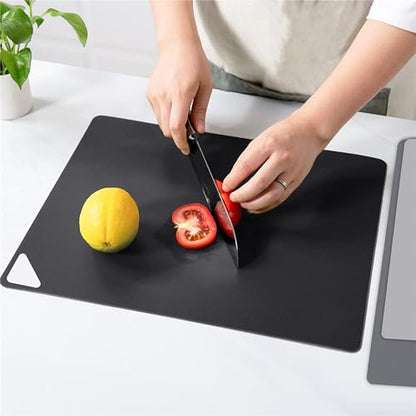 WK Flexible Plastic Cutting Boards for Kitchen, 6 Pieces Cutting Board Mats, Thin Cutting Board Sheets, Dishwasher Safe, BPA Free, Multi Sizes Set of 6 - color: Multi Grey - S&M&L - 6