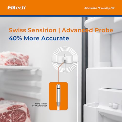 Elitech GSP-6 Dual Probe Bluetooth Temperature Humidity Data Logger - color: Temperature and Humidity Probes, size: GSP-6 Bluetooth Series