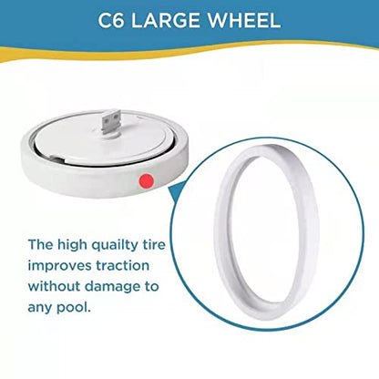 MAKHOON Large Wheel Complete with Tire Bearings Replacement for Polaris Zodiac 280 (Not Compatiable with Polaris 360 380 Model Pool Cleaner) - size: 1