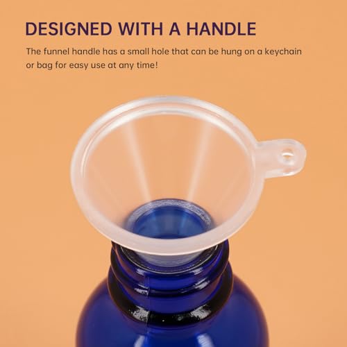 Mini Funnel 4-Pack for Lab Bottles, Sand Art, Perfume, Spice, Powder, Essential Oil, Recreational, Kitchen Food Grade Small Plastic (4colors) - color: 4colors