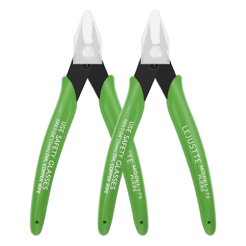 5 Inch Flush Cutters, 2 Pack Small Wire Cutters, Micro Flush Cut Pliers Side Cutters Snips Zip Tie Sprue Cutter for Jewelry Making, Floral, Electronics, Model Craft, Filament, 3D Print - color: 2 Pack