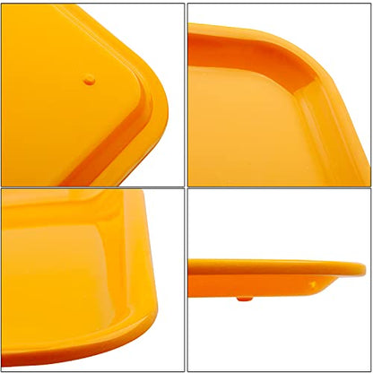 Plastic Art Trays Art and Craft Tray Plastic Tray,5 Pieces Stackable Activity Tray Crafts Organizer Tray Serving Tray Jewelry Tray for DIY Projects, Painting, Beads (12.8 x 10 x 0.7 Inches)