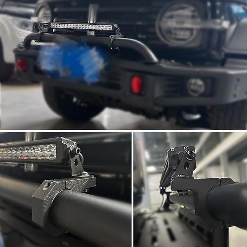 Aluminum Mounting Bracket Kit Tube Clamp 2Pcs 1.37" 1.5" 2" Bullbar Roof Rack Roll Cage Horizontal Bar Clamp Mounting Kit fit for Trucks Car ATV Motorcycle Truck - size: Standard 2Pcs