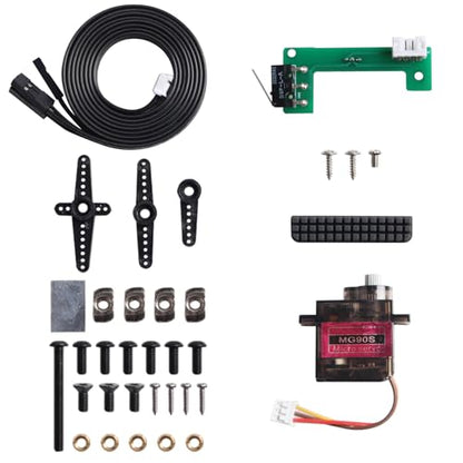 Voron2.4 Blobifier Servo Blob Purge Bucket Kit: FYSETC Upgrade Nozzle Filament Buildup Collector No Printed Parts with Silicone Brush Cleaning Tool for Extrusion Residual on Voron2.4 350 Extruder