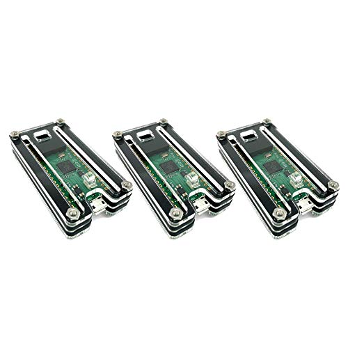 C4Labs Zebra Pico W Case – for the Raspberry Pi Pico W/Pico 2 / Pico 2W - Three Pack - size: Three Pack