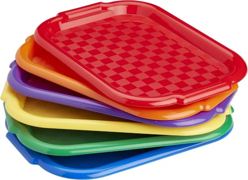 ECR4Kids Art Trays, Craft Organizer, Assorted, 6-Piece (Pack of 5) - color: Assorted, size: 15" x 10.4" x 0.9" (Pack of 5)