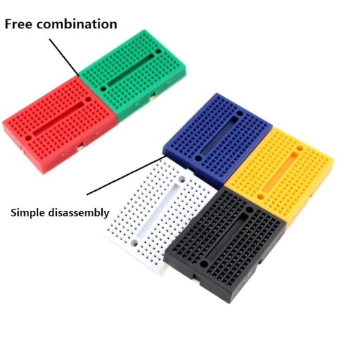 Eiechip Mini Breadboard Kit 6-Pack, 170-Point Solderless Proto Boards