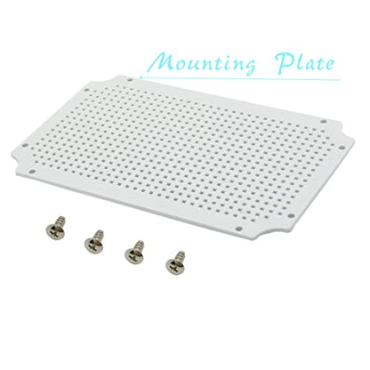 Zulkit Junction Box ABS Plastic Dustproof Waterproof IP65 Electrical Boxes Hinged Shell Outdoor Universal Project Enclosure Grey Clear Transparent Cover (11.8" x 7.9" x 7.1") - size: 11.8" x 7.9" x 7.1"