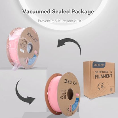 3DHoJor PLA+ 3D Printer Filament Soft Pink,1KG - color: Pla+-1kg Soft Pink