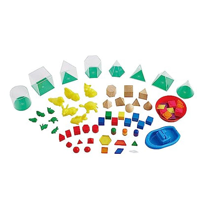 edxeducation Float or Sink Fun, 78-Piece Set, 10 Types of Manipulatives