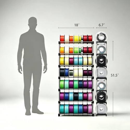 3D Printer Filament Storage Rack – Easy Install （7Tier）