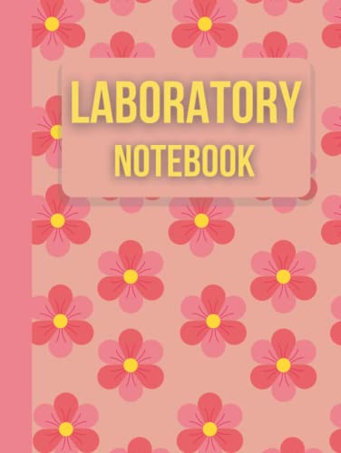 Laboratory Notebook: Grid Format | Large Size 8.5x11 inch | 120 Pages | Hardcover Floral