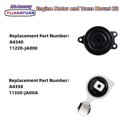 Yllhaoyuan Engine Motor Transmission Mounts Kit for Nissan Altima 2.5L - size: 2007-2017 Nissan Altima 2.5L
