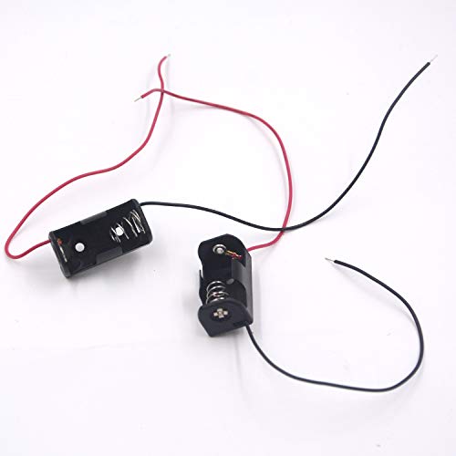 (Pack of 2 ER14250 Battery Holder, 1/2AA 3.6V Battery Holder with Leads Wires
