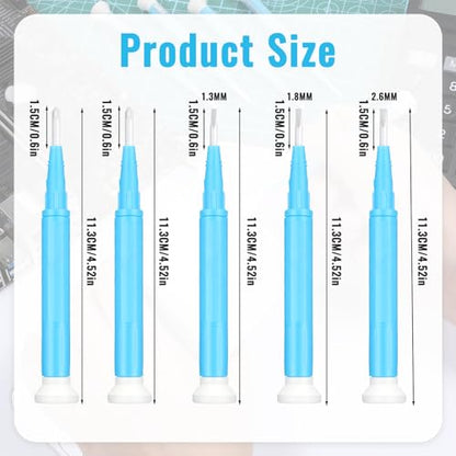 5PCS Ceramic Plastic Screwdriver Set, Anti-Static Non-Conductive Slotted Screwdrivers, Adjustable Insulated Screwdriver for High-Frequency Circuit Adjustment, Precision Electronic Repair, Watchmaking