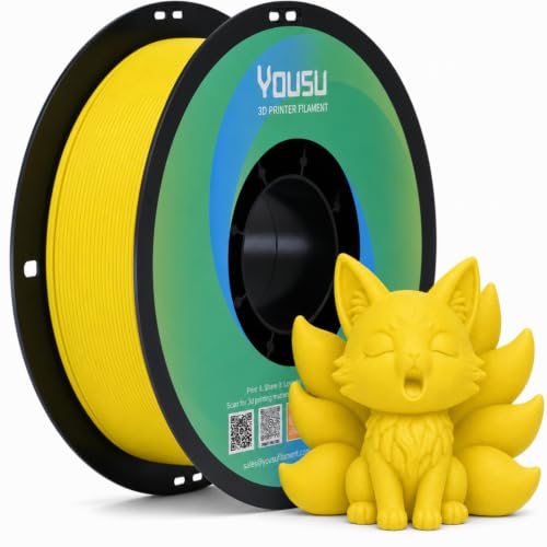 YOUSU Matte PLA Filament 1KG, Sunshine Yellow - color: 10-matte Bisic Yellow, size: Matte PLA