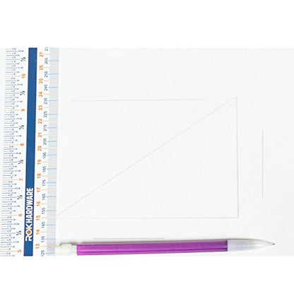 Rok Hardware 12" Flexi Plastic English/Metric 305mm Easy Read Ruler