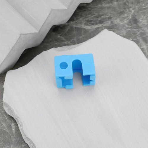 The Lord of the Tools 4pcs 3D Printer Heater Block Silicone Socks Cover Silicone Hotend Sock Compatible with Prusa MK3 MK3S Compatible with E3D V6 PT100 Blue