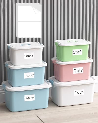 60 Pcs Labels for Storage Bins, 6 x 4 Inch Matte White Box Labels - size: 4''x6'' 60 Pcs
