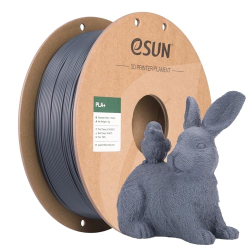 eSUN PLA+ Filament 1.75mm Grey 1KG,PLA 3D Printer Filament - color: 1kg-grey