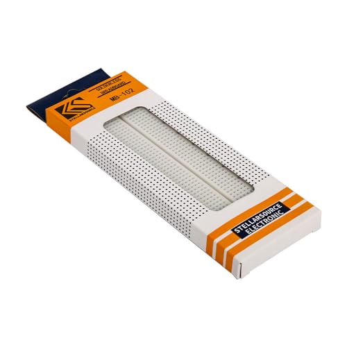 SHILLEHTEK 830 Point Breadboard for Arduino, Raspberry Pi, and Other Microcontrollers, DIY Breadboard for Jumper Wires and Connectors - Solderless Breadboard - size: 830