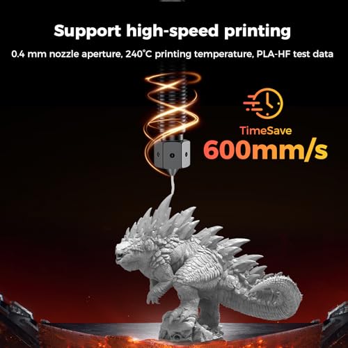 Creality K2 Plus/ K2 Pro/ K2 E3D Nozzle, Upgrade Obxidian™ High Flow Nozzle Assembly, Creality Hi Combo Extruder Hotend Nozzles, Supporting 600mm/s Printing (0.4mm) - style: 0.4mm-E3D