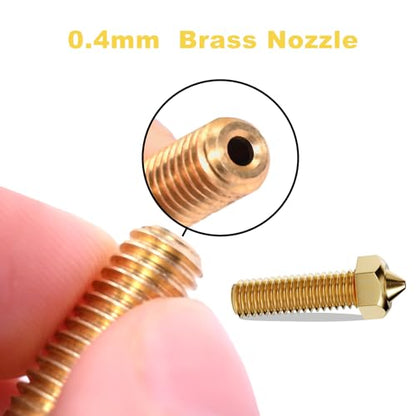12Pcs 0.4mm Brass Nozzles for Anycubic Kobra 2,Kobra Plus/Max,Vyper,SW-X1 - size: For kobra 2