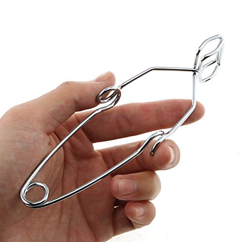 E-outstanding 4-Pack Steel Wire Test Tube Clamp 145mm Fit for 5-40mm Tube Heating Glass Tube Tongs Supplies Lab Test Tube Holder Sprung Tool