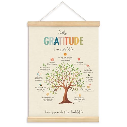 Classroom Wall Decor,Inspirational Affirmation Wall Art Decor - color: gratitude