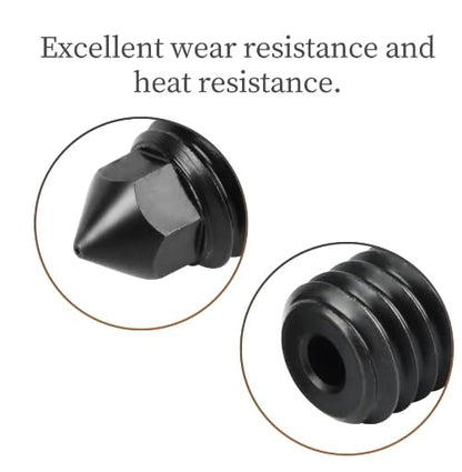 2 Pack Hardened Steel Nozzles, High-Temperature Nozzle for X1/C P1P/S Upgraded Kobra 3/S1 Comb 3D Printer (0.6mm) - color: 0.6mm