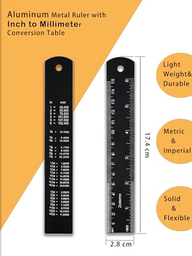 50 Pack Metal Rulers for School Kids, 6 Inch Aluminum Ruler Bulk with Centimeters, Millimeter and Inches, Laser Engraved Metric Scales- 150 mm Straight Edge for Class - size: 6 Inch, 50 Pack