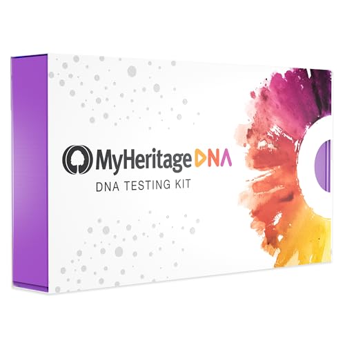 MyHeritage DNA Test Kit: Genetic Testing for Ancestry & Ethnicity Covering 2,114 Geographic Regions and DNA Matching to Relatives, White, 12 Count (Pack of 1)