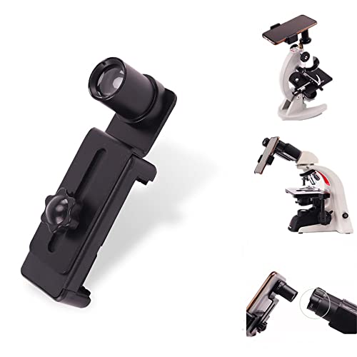 12.5X Microscope Metal Mobile Phone Holder, 23.2mm Tube