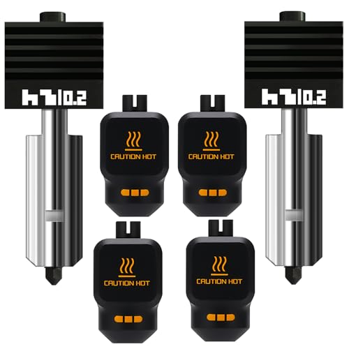 2PK 0.2mm High Precision Hotend for Bambu Lab P2S/X2D/H2D/H2C/H2S/A1 Nozzle Hardened Steel,High-Speed Printing Stable and Ultra-Smooth Surface for Bambu P2S Nozzle Bmabulab 3D Printer Accessories - style: 2PK 0.2mm Hotend