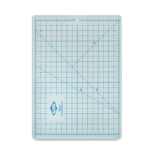 ALVIN TM Translucent Cutting Mat 8.5 x 12 inch | 3mm Layer with Grid on 1 Side | Light Box Compatible - Model TM2212 - size: 12"L x 8.5"W