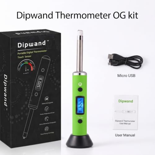 Real-time Temperature Reading Device, Digital thermocouple Thermometer Kits - (Green) - color: Green
