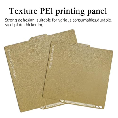 P2S Textured Build Plate with QR Code for P2S/X2D/P1S/P1P/A1/X1C - color: Gold-QR