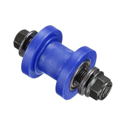 PATIKIL 10mm Grooved Roller Pulley Tensioner Blue Chain Roller Pulley - color: Blue