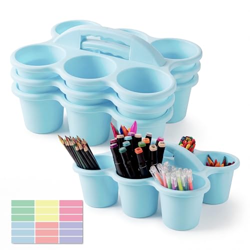 4 pack Classroom Caddy for School,Cup Caddy For Drink - color: Blue-4pack