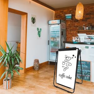 Stand White Board - 40 x 28 Inch Double Sided Magnetic Dry Erase Board with Stand Height Adjustable, Home Office Classroom School Teacher Use - style: 40x28-Black