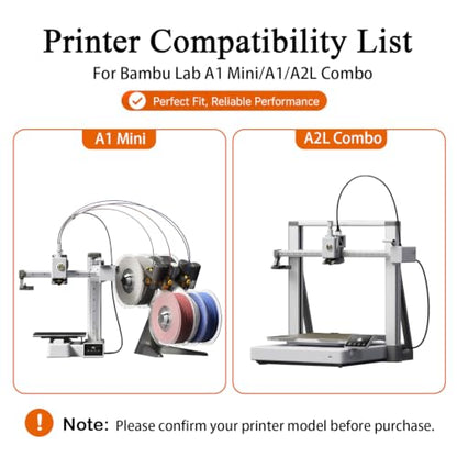 2‑Pack 0.2mm A1 Hotend for Bambu A1 Mini/A2L Hardened Steel Nozzle Hot End - style: 0.2mm+0.2mm