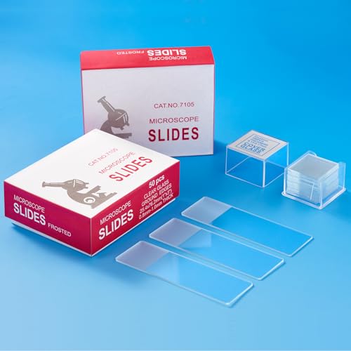 300pcs Microscope Slides and Coverslips Set (100 Slides + 200 Cover Slips)