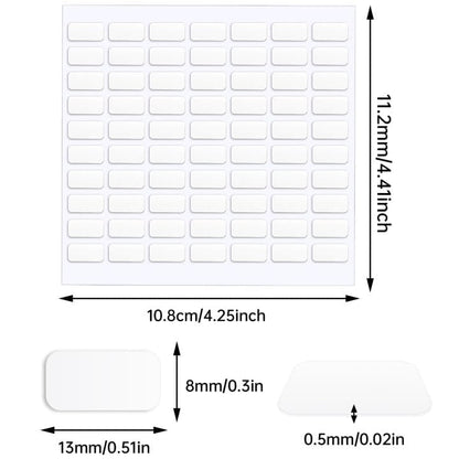 JANYUN 280 Pcs Mounting Putty,Double Sided Sticky Dots Poster Putty Clear - size: 13x8mm Square 280pcs